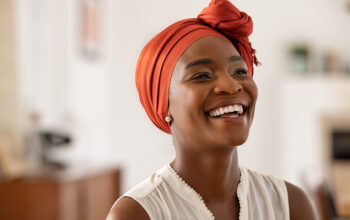 smiling African woman